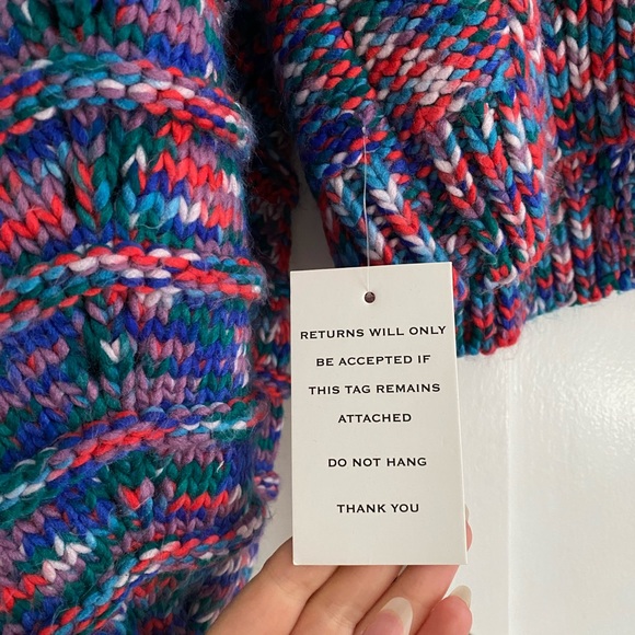 NWT For Love and Lemons Lydia Cardigan in Sapphire sz M - Picture 11 of 12